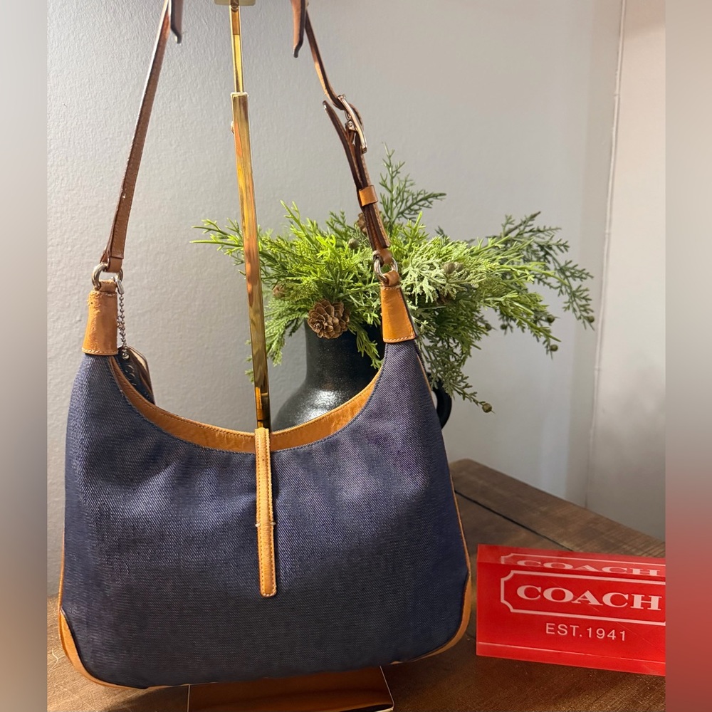 Coach Y2K Denim Hampton Shoulder Bag - Picture 2 of 15